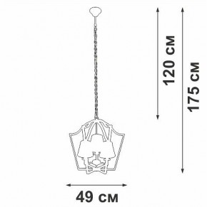Подвесная люстра Vitaluce V4991 V4991-8/3 в Невьянске - nevyansk.mebel24.online | фото 3