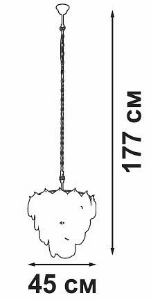 Подвесная люстра Vitaluce V5280 V5280-8/7 в Невьянске - nevyansk.mebel24.online | фото 5