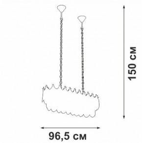 Подвесная люстра Vitaluce V58120 V58120-8/11 в Невьянске - nevyansk.mebel24.online | фото 3