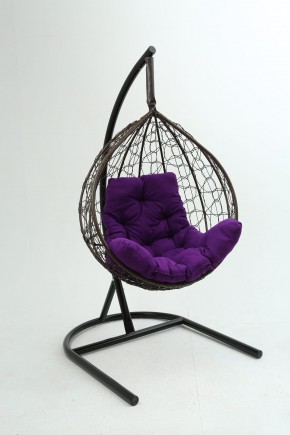 Подвесное кресло Бароло (коричневый/фиолетовый) в Невьянске - nevyansk.mebel24.online | фото