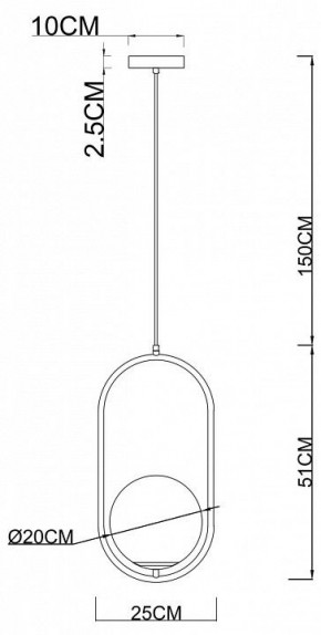 Подвесной светильник Arte Lamp Matisse A7746SP-1AB в Невьянске - nevyansk.mebel24.online | фото 3