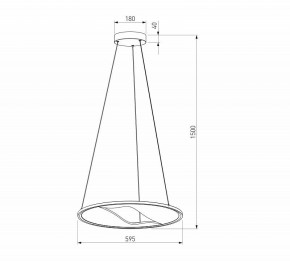 Подвесной светильник Eurosvet Occhio 40027/1 LED серый в Невьянске - nevyansk.mebel24.online | фото 5