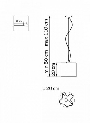 Подвесной светильник Lightstar Nubi 802110 в Невьянске - nevyansk.mebel24.online | фото 3