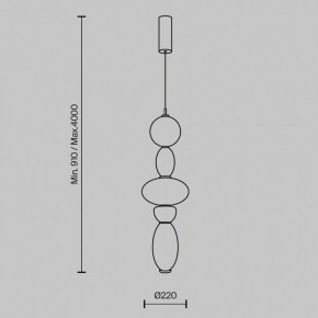 Подвесной светильник Maytoni Adore MOD297PL-L24BS3K1 в Невьянске - nevyansk.mebel24.online | фото 5