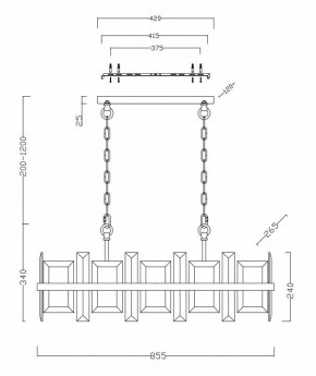 Подвесной светильник Maytoni Cerezo MOD201PL-08N в Невьянске - nevyansk.mebel24.online | фото 4