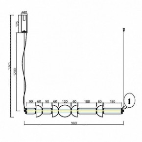 Подвесной светильник Maytoni Cosmo MOD210PL-L39BS3K в Невьянске - nevyansk.mebel24.online | фото 7