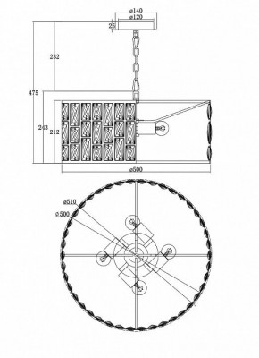 Подвесной светильник Maytoni Gelid MOD184-PL-04-CH в Невьянске - nevyansk.mebel24.online | фото 6