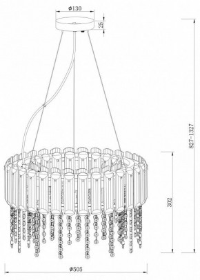 Подвесной светильник Maytoni Hail MOD097PL-06CH в Невьянске - nevyansk.mebel24.online | фото 4