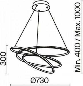 Подвесной светильник Maytoni Halo MOD100PL-L88WK1 в Невьянске - nevyansk.mebel24.online | фото 3