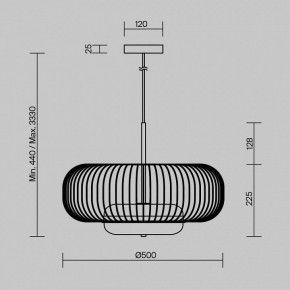 Подвесной светильник Maytoni Levitation MOD376PL-L30G3K в Невьянске - nevyansk.mebel24.online | фото 5