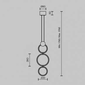 Подвесной светильник Maytoni Link MOD357PL-L20BS3K в Невьянске - nevyansk.mebel24.online | фото 4