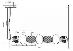 Подвесной светильник Maytoni Pattern MOD267PL-L42G3K в Невьянске - nevyansk.mebel24.online | фото 4