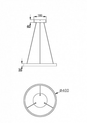 Подвесной светильник Maytoni Rim MOD058PL-L32BSK в Невьянске - nevyansk.mebel24.online | фото 3