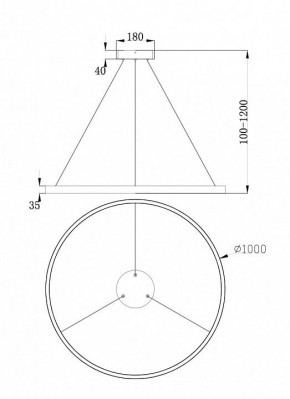 Подвесной светильник Maytoni Rim MOD058PL-L54BS4K в Невьянске - nevyansk.mebel24.online | фото 4