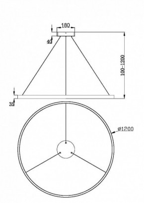 Подвесной светильник Maytoni Rim MOD058PL-L65BK в Невьянске - nevyansk.mebel24.online | фото 5