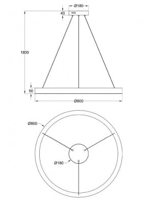 Подвесной светильник Maytoni Saturno MOD415PL-L60BS4K в Невьянске - nevyansk.mebel24.online | фото 4