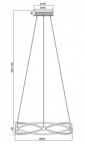 Подвесной светильник Maytoni Weave MOD062PL-L45CH3K в Невьянске - nevyansk.mebel24.online | фото 5