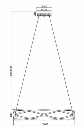 Подвесной светильник Maytoni Weave MOD062PL-L56CH3K в Невьянске - nevyansk.mebel24.online | фото 5