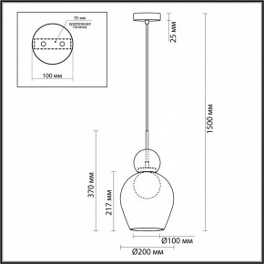 Подвесной светильник Odeon Light Blacky 2 5023/1 в Невьянске - nevyansk.mebel24.online | фото 5