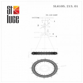 Подвесной светильник ST-Luce Lucchero SL6105.213.01 в Невьянске - nevyansk.mebel24.online | фото 6