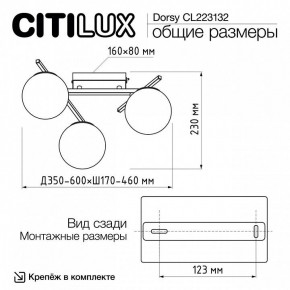 Потолочная люстра Citilux Dorsy CL223132 в Невьянске - nevyansk.mebel24.online | фото 12