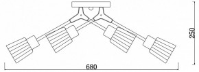 Потолочная люстра Escada Felicia 1137/6P в Невьянске - nevyansk.mebel24.online | фото 3