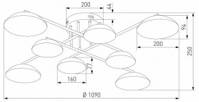 Потолочная люстра Eurosvet Ripple 50389 LED латунь в Невьянске - nevyansk.mebel24.online | фото 5