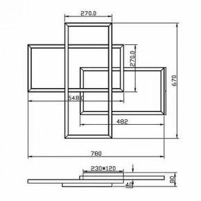 Потолочная люстра Maytoni Line MOD016CL-L80BK в Невьянске - nevyansk.mebel24.online | фото 2