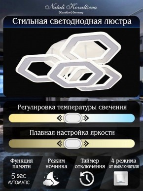 Потолочная люстра Natali Kovaltseva Damask HIGH-TECH LED LAMPS 82060 в Невьянске - nevyansk.mebel24.online | фото 8