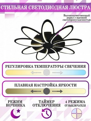 Потолочная люстра Natali Kovaltseva High-Tech Led Lamps HIGH-TECH LED LAMPS 82009 BLACK в Невьянске - nevyansk.mebel24.online | фото 5