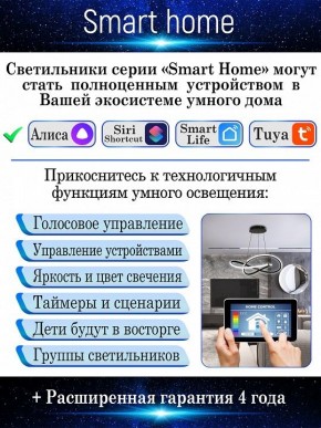 Потолочная люстра Natali Kovaltseva Smart home LED LAMPS 81216 в Невьянске - nevyansk.mebel24.online | фото 6