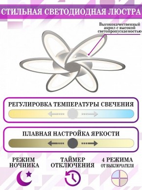 Потолочная люстра Natali Kovaltseva Smart home LED LAMPS 81217 в Невьянске - nevyansk.mebel24.online | фото 5