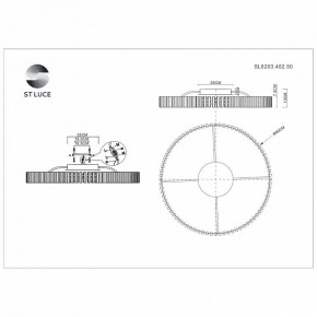 Потолочная люстра ST-Luce Estense SL6203.402.50 в Невьянске - nevyansk.mebel24.online | фото 3