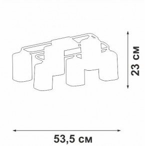 Потолочная люстра Vitaluce V3092 V3092-1/6PL в Невьянске - nevyansk.mebel24.online | фото 4