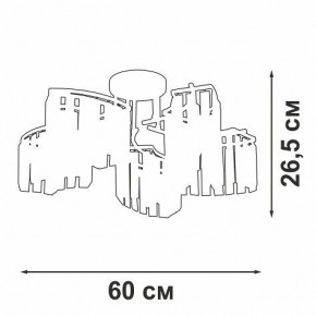 Потолочная люстра Vitaluce V5884 V5884-0/5PL в Невьянске - nevyansk.mebel24.online | фото 3