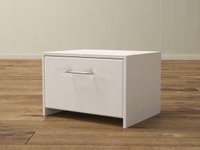 PROxSON Тумба Varna (ЛДСП Белая+экокожа Белый/Белый) 51x40 в Невьянске - nevyansk.mebel24.online | фото