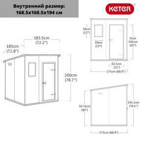 Сарай Манор Пентхаус 6x6 (MANOR PENT 6x6) в Невьянске - nevyansk.mebel24.online | фото 3