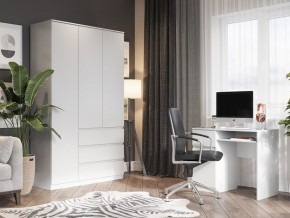 Шкаф 3-ств. с 3 ящиками "Бьянко" в Невьянске - nevyansk.mebel24.online | фото 4