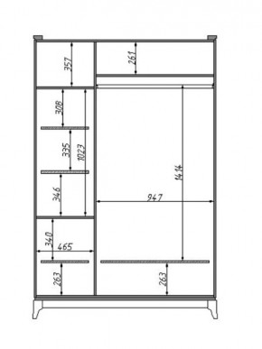 Шкаф для одежды Сабрина (ММ-302-01/03Б) в Невьянске - nevyansk.mebel24.online | фото