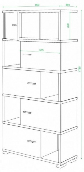 Шкаф комбинированный Домино СБ-30/5 в Невьянске - nevyansk.mebel24.online | фото 3
