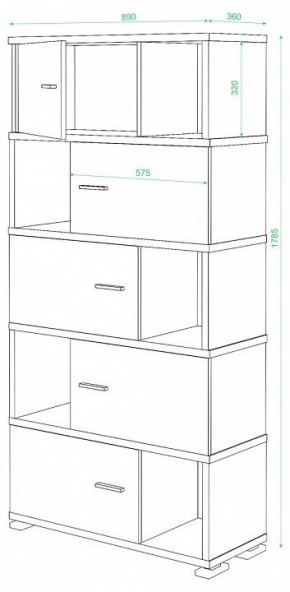 Шкаф комбинированный Домино СБ-30/5 в Невьянске - nevyansk.mebel24.online | фото 2