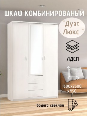 Шкаф комбинированный Дуэт Люкс с зеркалом в Невьянске - nevyansk.mebel24.online | фото 7