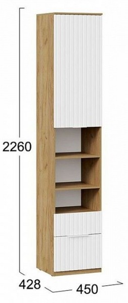 Шкаф комбинированный Хилтон Исп. 2 в Невьянске - nevyansk.mebel24.online | фото 8