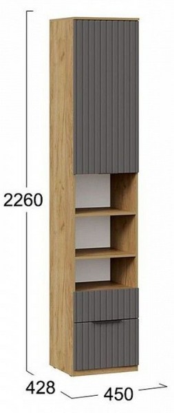 Шкаф комбинированный Хилтон Исп. 2 в Невьянске - nevyansk.mebel24.online | фото 8