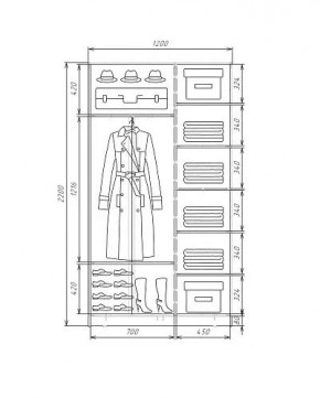 Шкаф-купе ХИТ 22-4-12-22 (420) в Невьянске - nevyansk.mebel24.online | фото 5