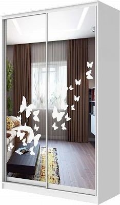 Шкаф-купе ХИТ 24-12-66 БАБОЧКИ в Невьянске - nevyansk.mebel24.online | фото