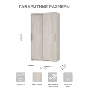 Шкаф-купе ШКК-11 (ясень белый) в Невьянске - nevyansk.mebel24.online | фото 7