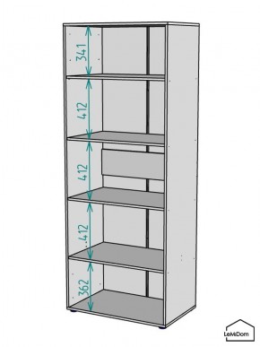 Шкаф Linnea MHR-2-2 2050х800х510 (Белый-М 11.1.1) в Невьянске - nevyansk.mebel24.online | фото 3