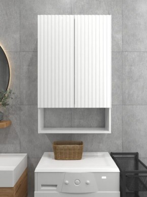 Шкаф навесной для ванной MH22-MA 600х960 (Белый-М 10.1.1) Белый глянец в Невьянске - nevyansk.mebel24.online | фото 2