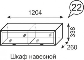 Шкаф навесной Венеция 22 бодега в Невьянске - nevyansk.mebel24.online | фото 1